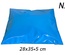 ซองไปรษณีย์พลาสติก สีน้ำเงิน 100 ซอง (28x35+5cm) เบอร์ 2 | Blue