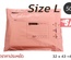 ซองไปรษณีย์พลาสติก 50 ซอง (32x43+4cm) Size L | สีโอรส เกรดประหยัด
