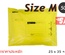 ซองไปรษณีย์พลาสติก 50 ซอง (25x35+4cm) Size M | สีเหลือง เกรดประหยัด