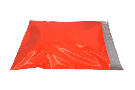 ซองไปรษณีย์พลาสติก สีส้ม 100 ซอง (28x35+5cm) เบอร์ 2 | Orange