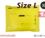 ซองไปรษณีย์พลาสติก 50 ซอง (32x43+4cm) Size L | สีเหลือง เกรดประหยัด