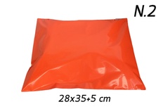 ซองไปรษณีย์พลาสติก สีส้ม 100 ซอง (28x35+5cm) เบอร์ 2 | Orange