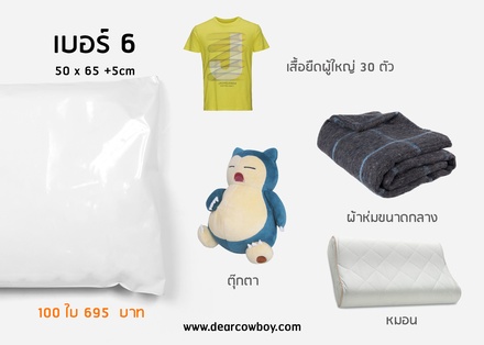 บทความ ซองไปรษณีย์พลาสติก (50x70cm) เบอร์ 6 (แนะนำสินค้า)